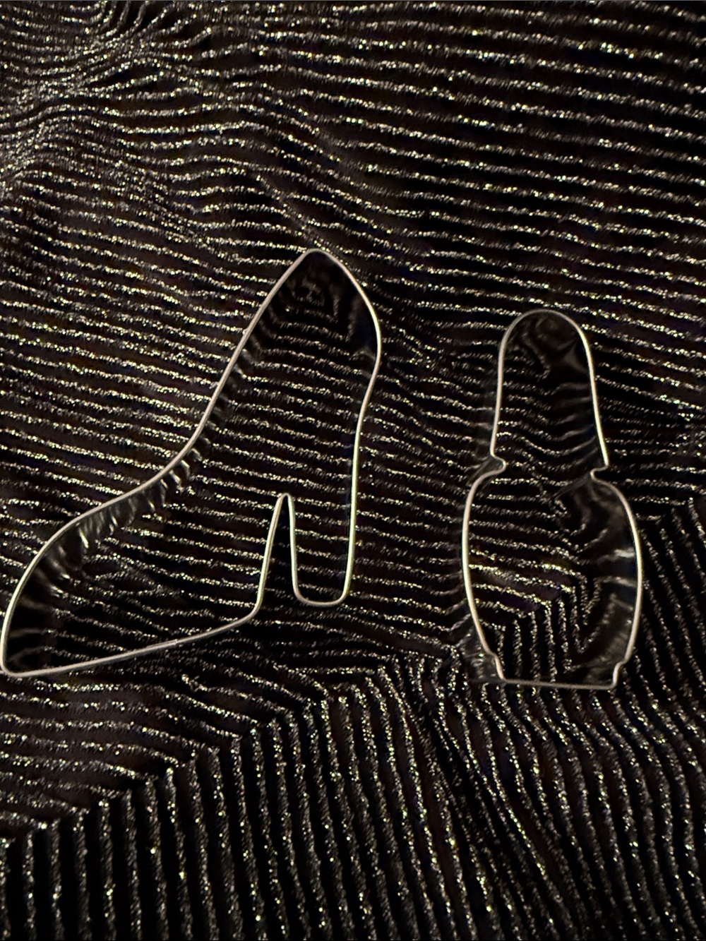 New Ann Clark High Heel and nail-polish cookie cutter set. Stainless steel